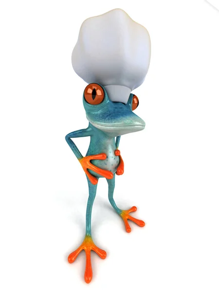 Fun Frog Chef Illustration — Stock Photo, Image