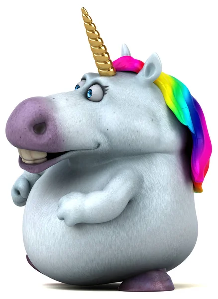 Personaje Divertido Unicornio Ilustración —  Fotos de Stock