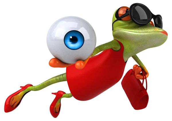 Fun Frog Eye Εικονογράφηση — Φωτογραφία Αρχείου