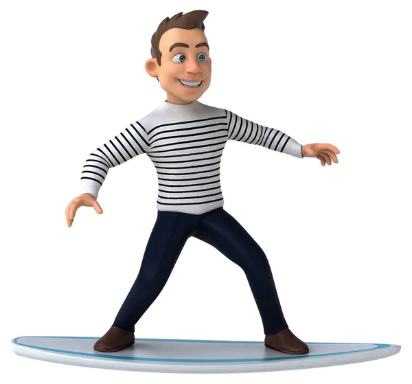 Fun Cartoon Casual Character — Stock Photo, Image