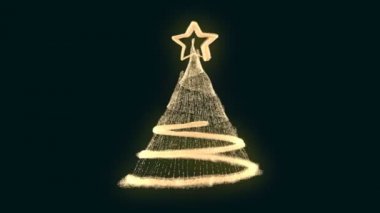 yıldız ile güzel Noel ağacı