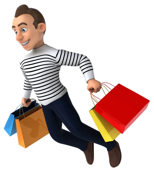 Fun Cartoon Casual Character Bags — Stock Photo, Image