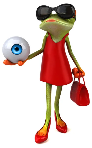 Fun Cartoon Character Eye Illustration — Stock Photo, Image