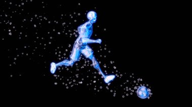Bir futbol maçının 3D hareket tasarımı