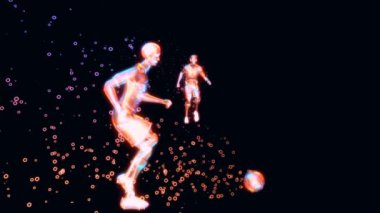 Bir futbol maçının 3D hareket tasarımı