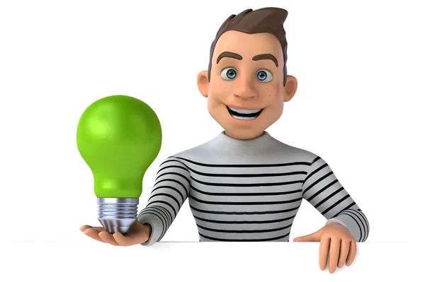 Fun Cartoon Character Lamp — Stock Photo, Image