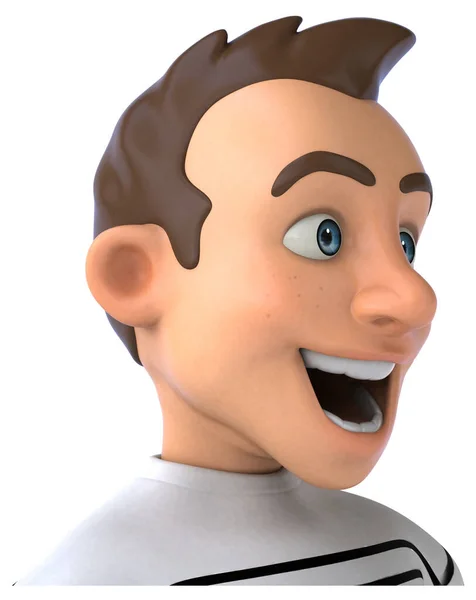 Fun Cartoon Casual Character — Stock Photo, Image