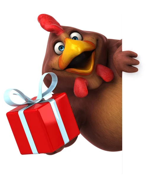 Fun Chicken Gift — Stock Photo, Image