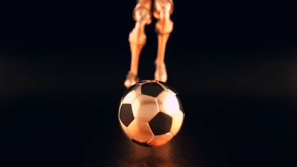 Κίνηση Σχεδιασμό Ενός Ποδοσφαιρικού Αγώνα — Αρχείο Βίντεο