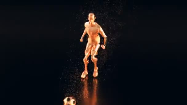 Design Movimento Jogo Futebol — Vídeo de Stock