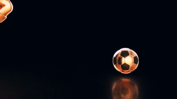 足球比赛的3D运动设计 — 图库视频影像