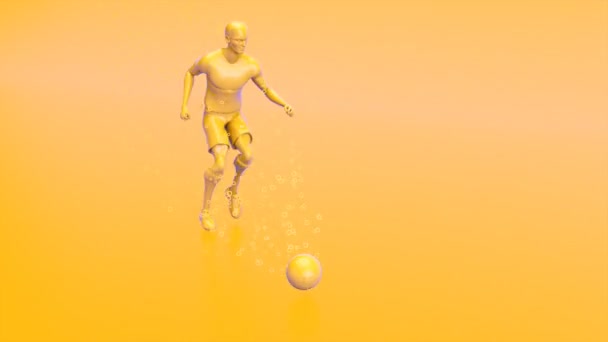 Дизайн Движения Футбольной Игры — стоковое видео
