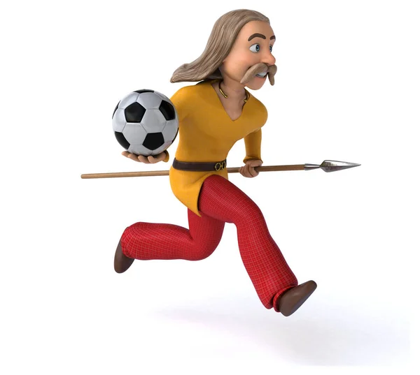 Gaulois Mit Ball Illustration — Stockfoto