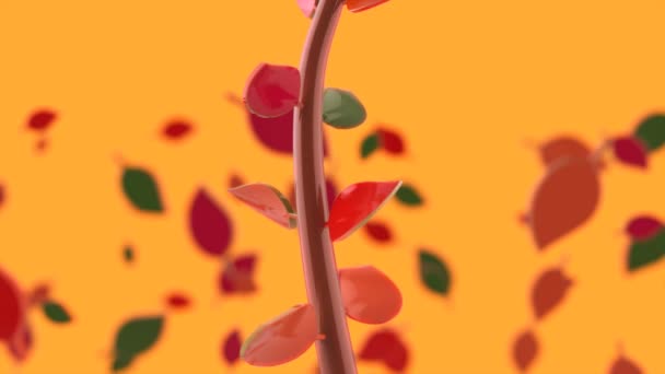 Planten Mooie Abstracte Achtergrond Animatie — Stockvideo