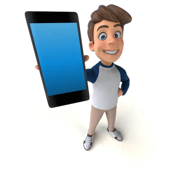 Fun Cartoon Character Phone — Stock Photo, Image