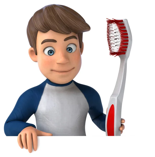 Cartoon Character Tooth Brush — Stock Photo, Image