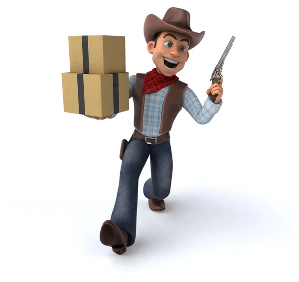 Fun Cartoon Character Boxes — Stock Photo, Image