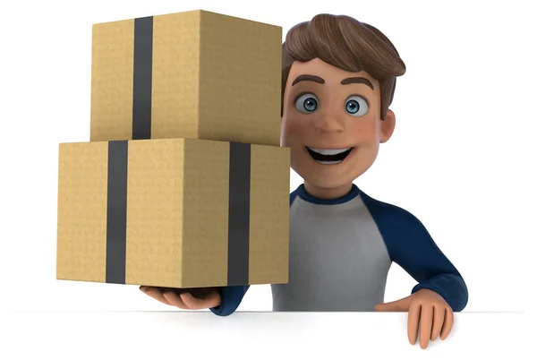 Cartoon Character Boxes — Stock Photo, Image