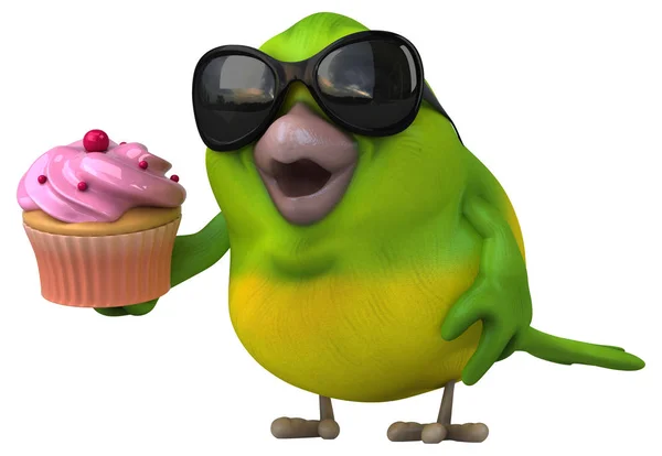 Cartoon Character Cupcake — Stock Photo, Image