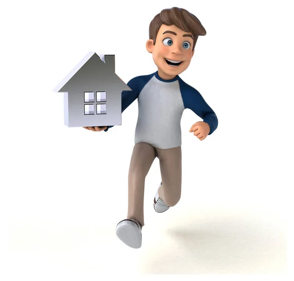 Cartoon Character House — Stock Photo, Image