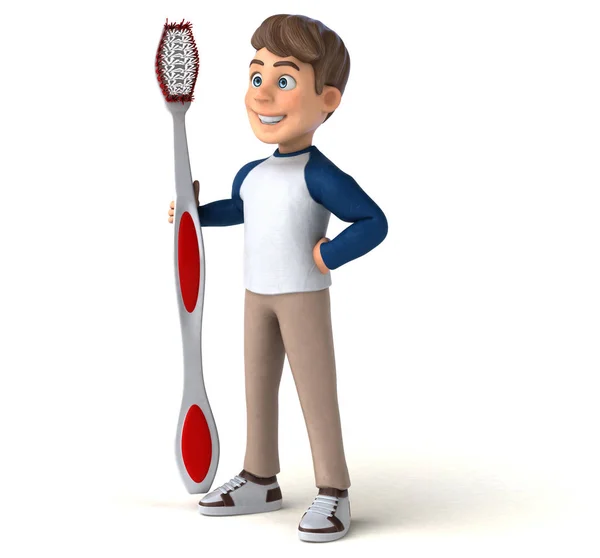 Fun Cartoon Character Toothbrush — Stock Photo, Image