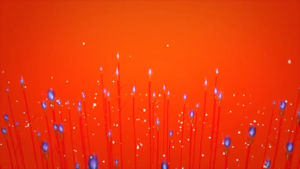 Fleurs Beau Fond Abstrait Animation — Video