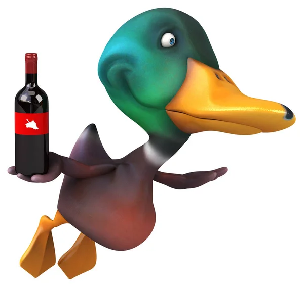 Fun Duck Illustration — Stock Photo, Image