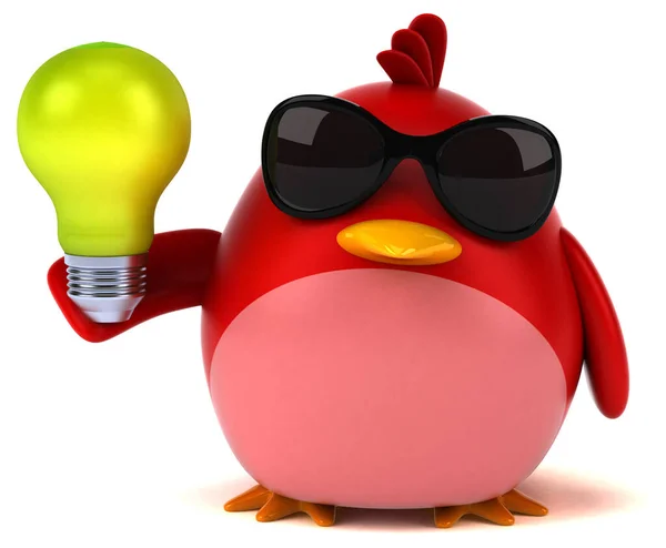 Fun Bird Lamp Illustration — Stock Photo, Image