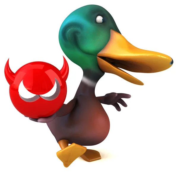 Fun Duck Virus Illustration — Stock Photo, Image