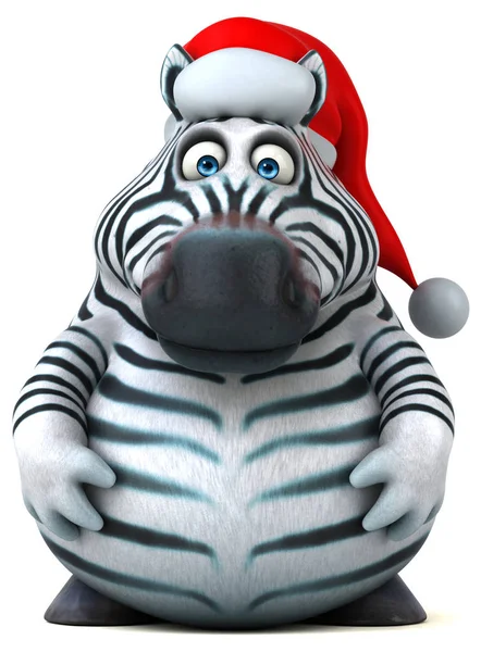 Rolig Zebra Illustration — Stockfoto
