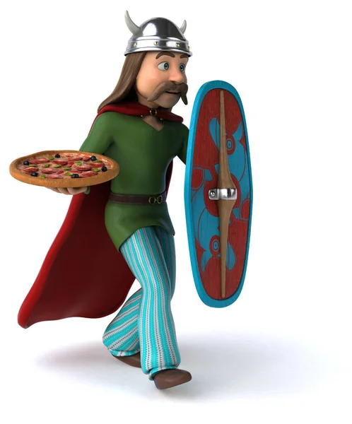 Zabawa Galii Pizzą — Zdjęcie stockowe