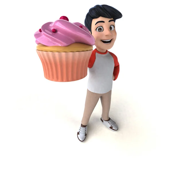 Fun Cartoon Character Cake — Stock Photo, Image