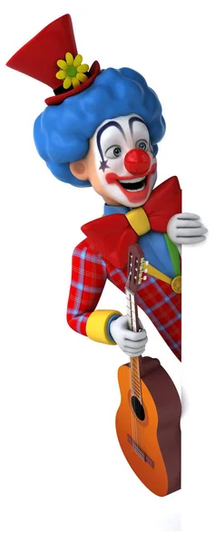 Fun Cartoon Character Guitar — Stock Photo, Image