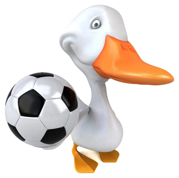 Fun Duck Ball Illustration — Stock Photo, Image