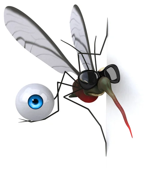 Mosquito Con Ojo Ilustración —  Fotos de Stock