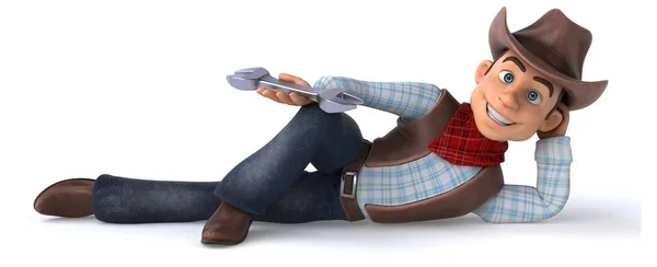 Fun Cowboy Tool Illustration — Stock Photo, Image