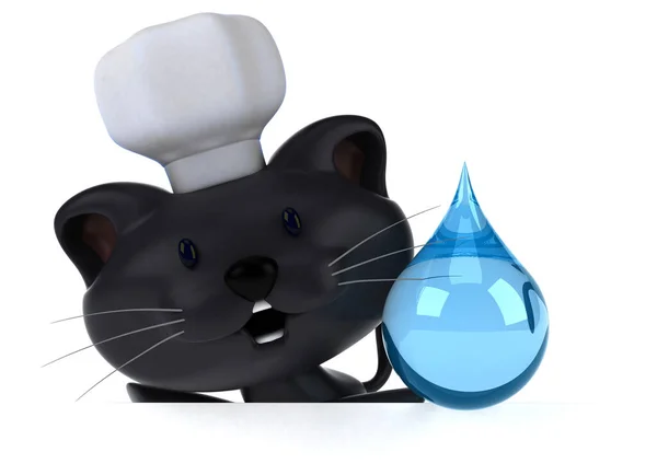 Fun Cat Drop Illustration — Stock Photo, Image