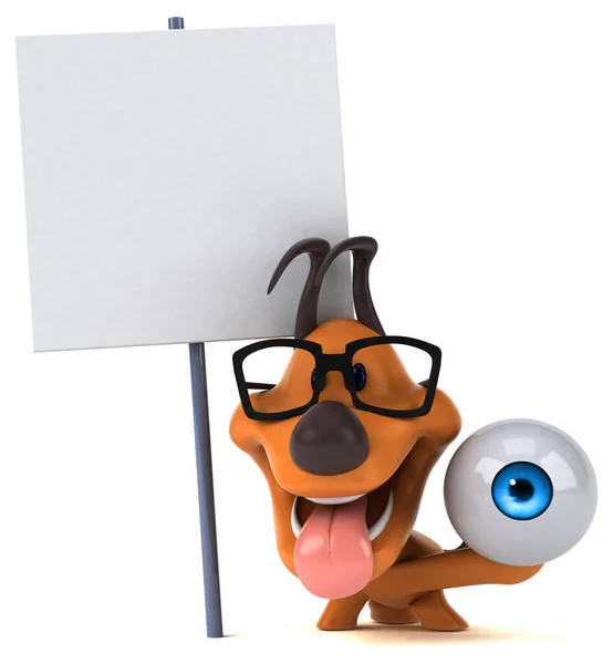 Fun Dog Eye Ilustrace — Stock fotografie