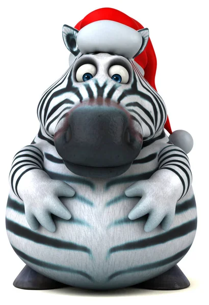 Zabawna Zebra Ilustracja — Zdjęcie stockowe