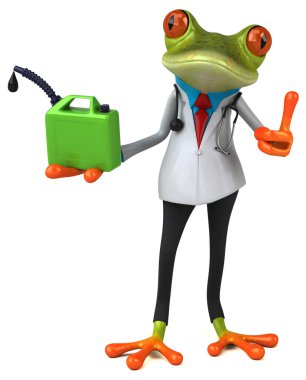 Yağlı kurbağa doktor - 3D Görüntü