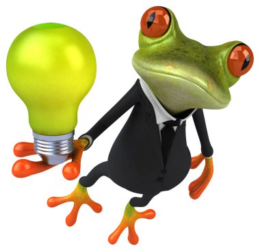 Lambalı eğlenceli kurbağa.