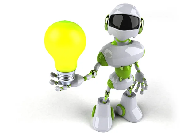 Green Robot Lamp Illustration — Stock Photo, Image