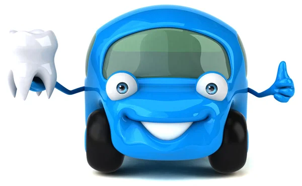 Fun Car Tooth Illustration — Stock Photo, Image