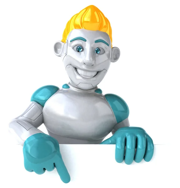 Personagem Robô Ilustração — Fotografia de Stock