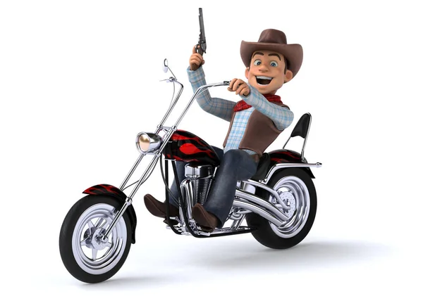 Kul Cowboy Motorcykel — Stockfoto