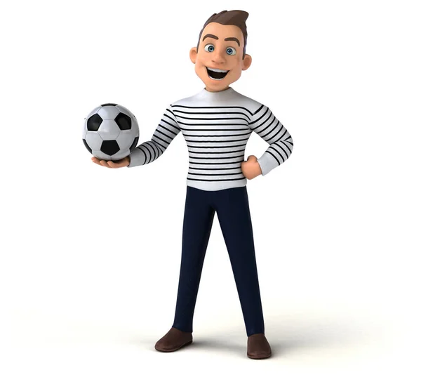 Fun Cartoon Casual Character Ball — Stock Photo, Image