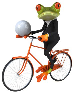 Toplu eğlenceli kurbağa.