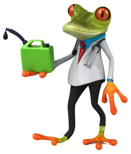 Médecin Grenouille Huile Illustration — Photo