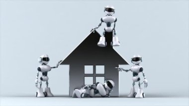 Evin yanında eğlenceli robotlar