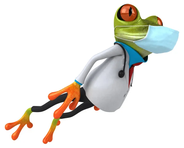 3Dマスクでカエルのイラスト — ストック写真